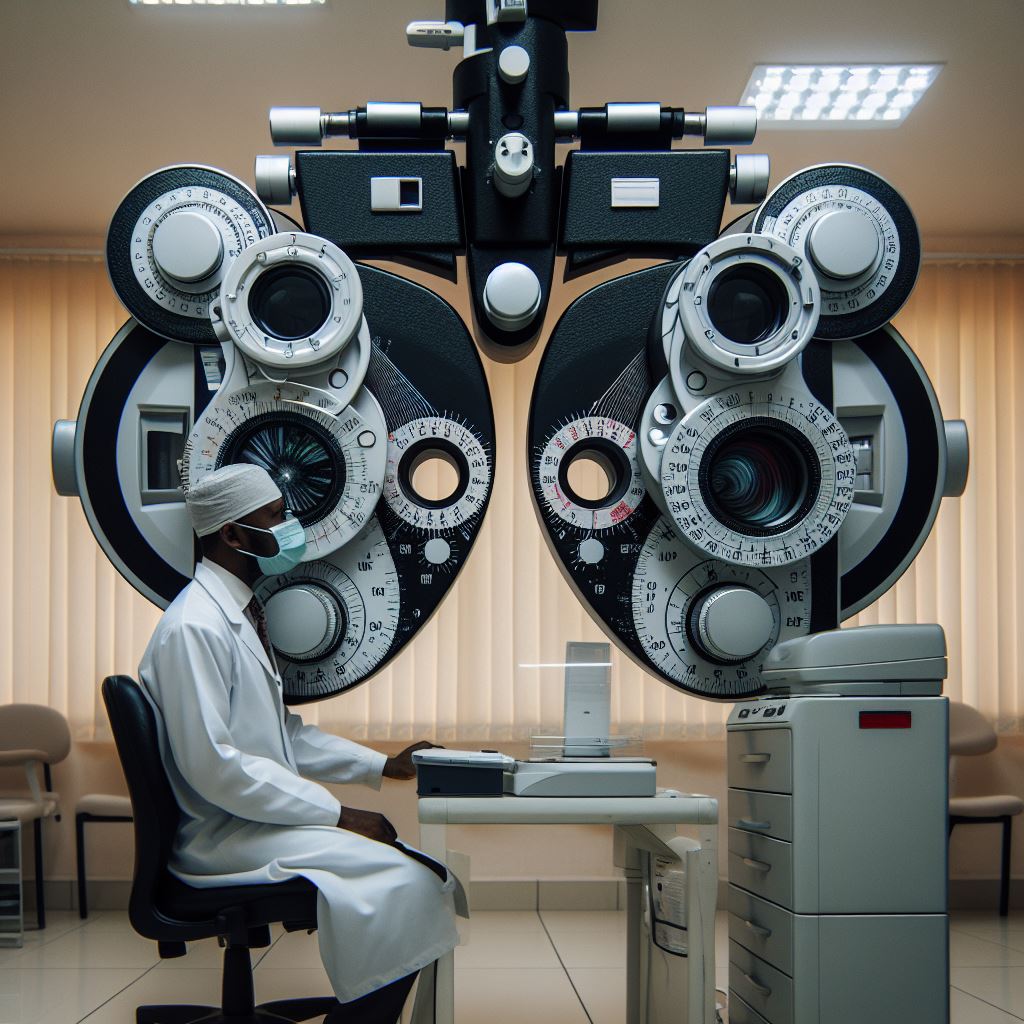 Eye Exams in Abuja at eye clinic in Abuja, Nigeria.